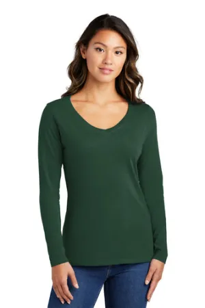 Ladies Long Sleeve Fan Favorite™ V-Neck Tee