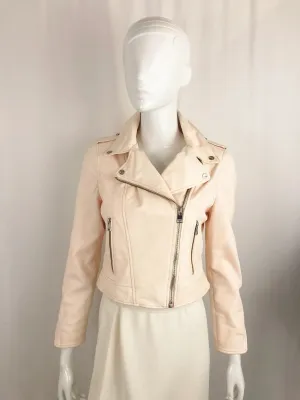 Lamarque Leather Moto Jacket Size S