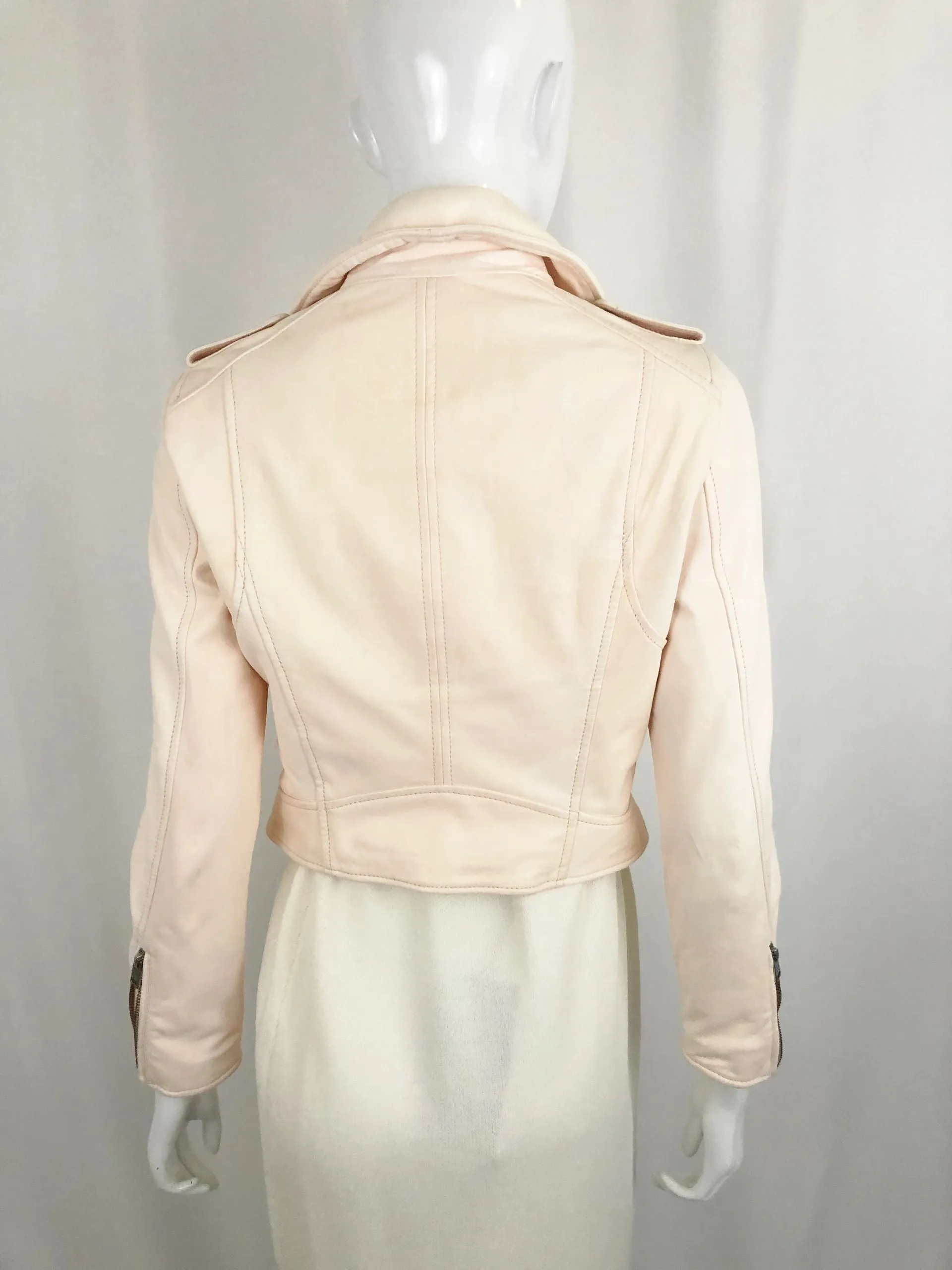 Lamarque Leather Moto Jacket Size S