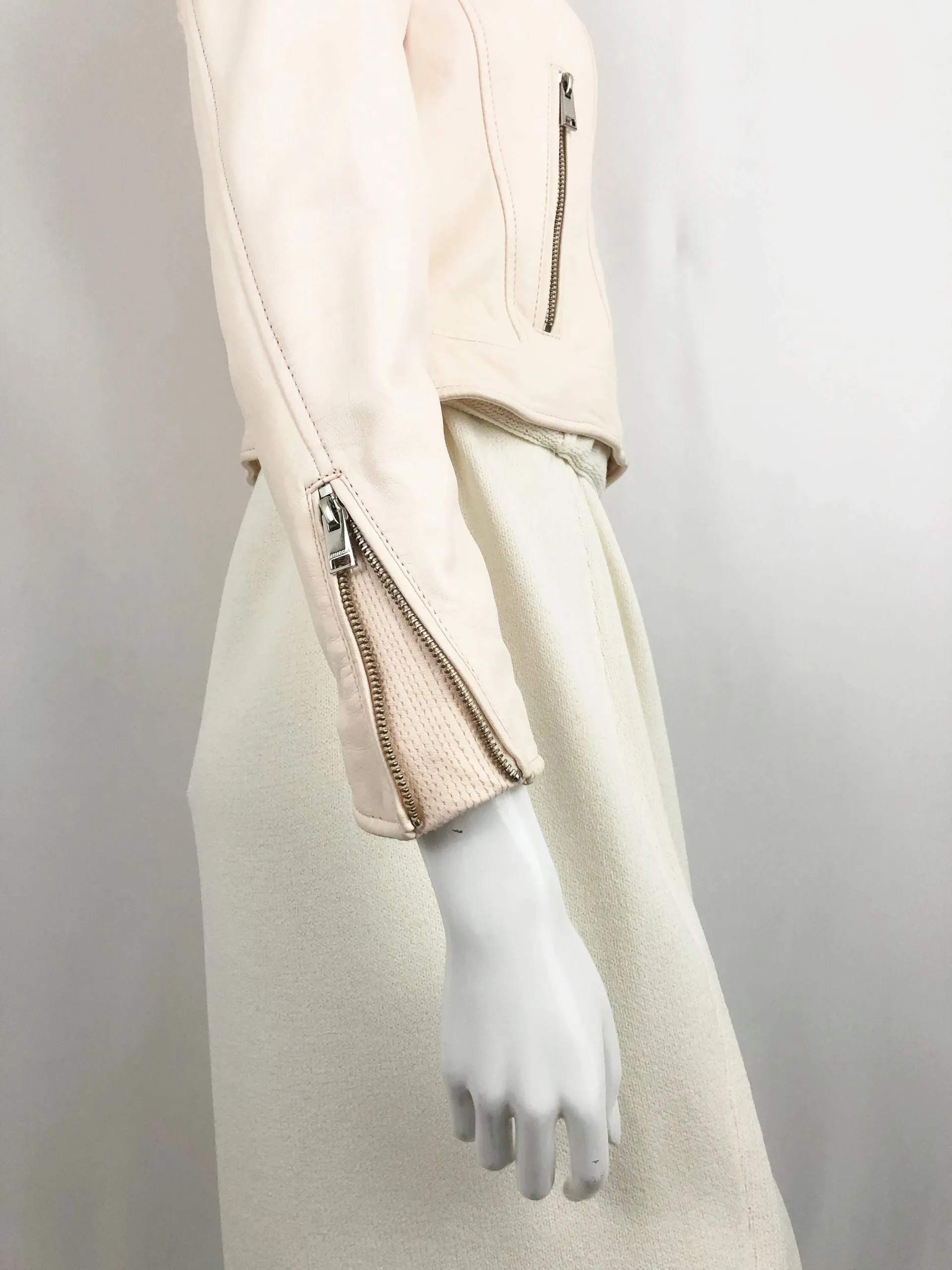 Lamarque Leather Moto Jacket Size S