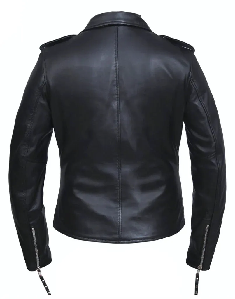 Lambskin leather jacket