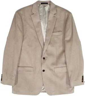 Lauren by Ralph Lauren Mens Sport Coat Long Notch Wool Beige 46