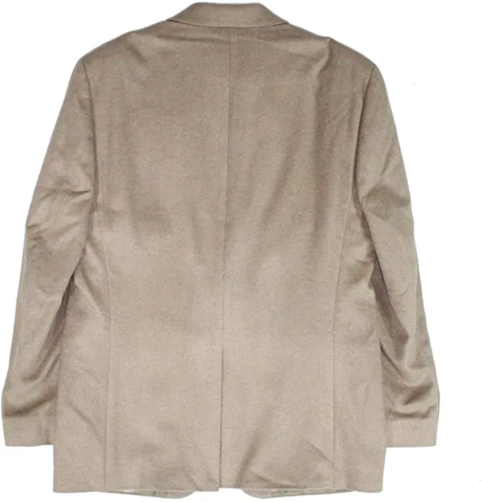 Lauren by Ralph Lauren Mens Sport Coat Long Notch Wool Beige 46