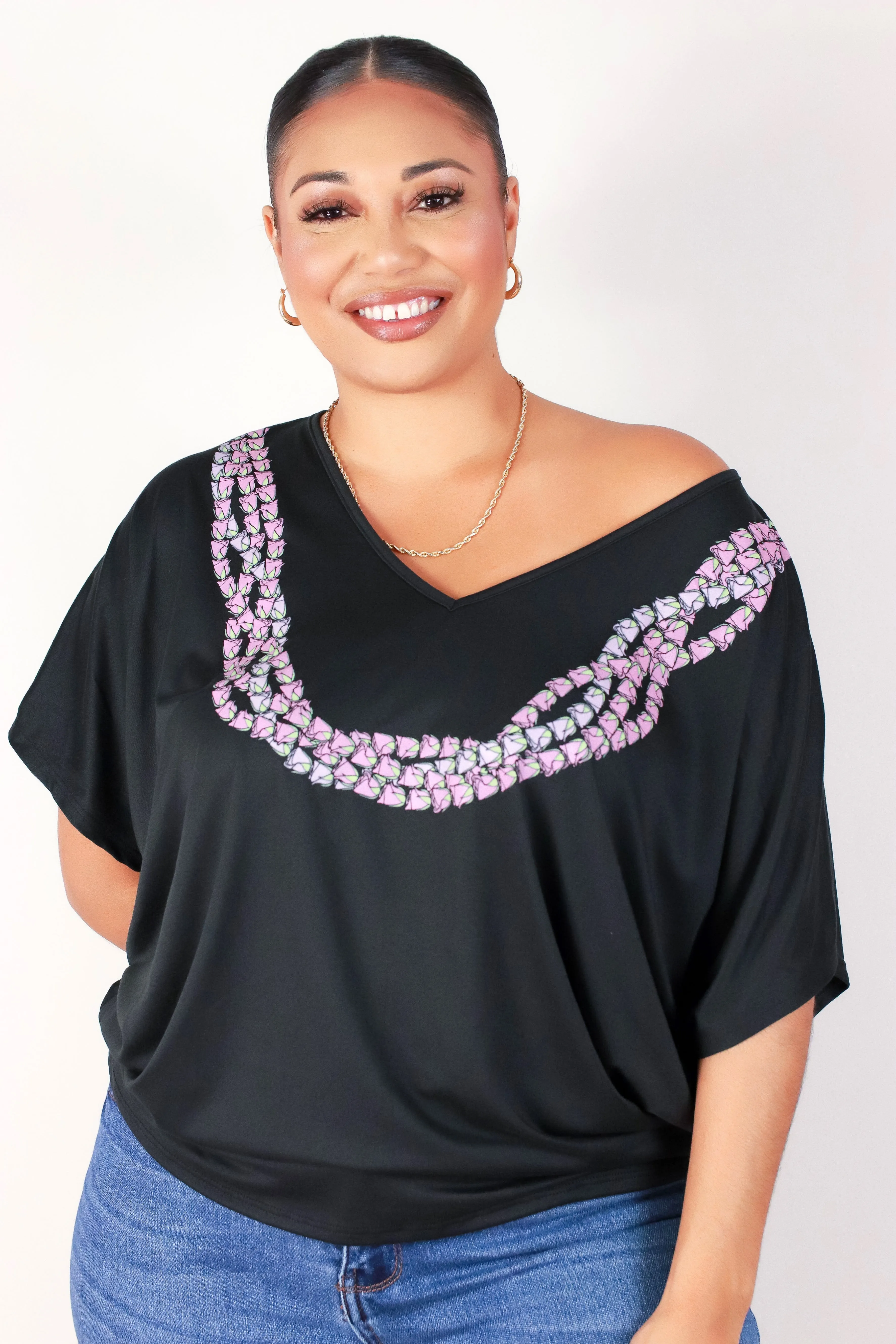 LEI LOKELANI DOLMAN TOP