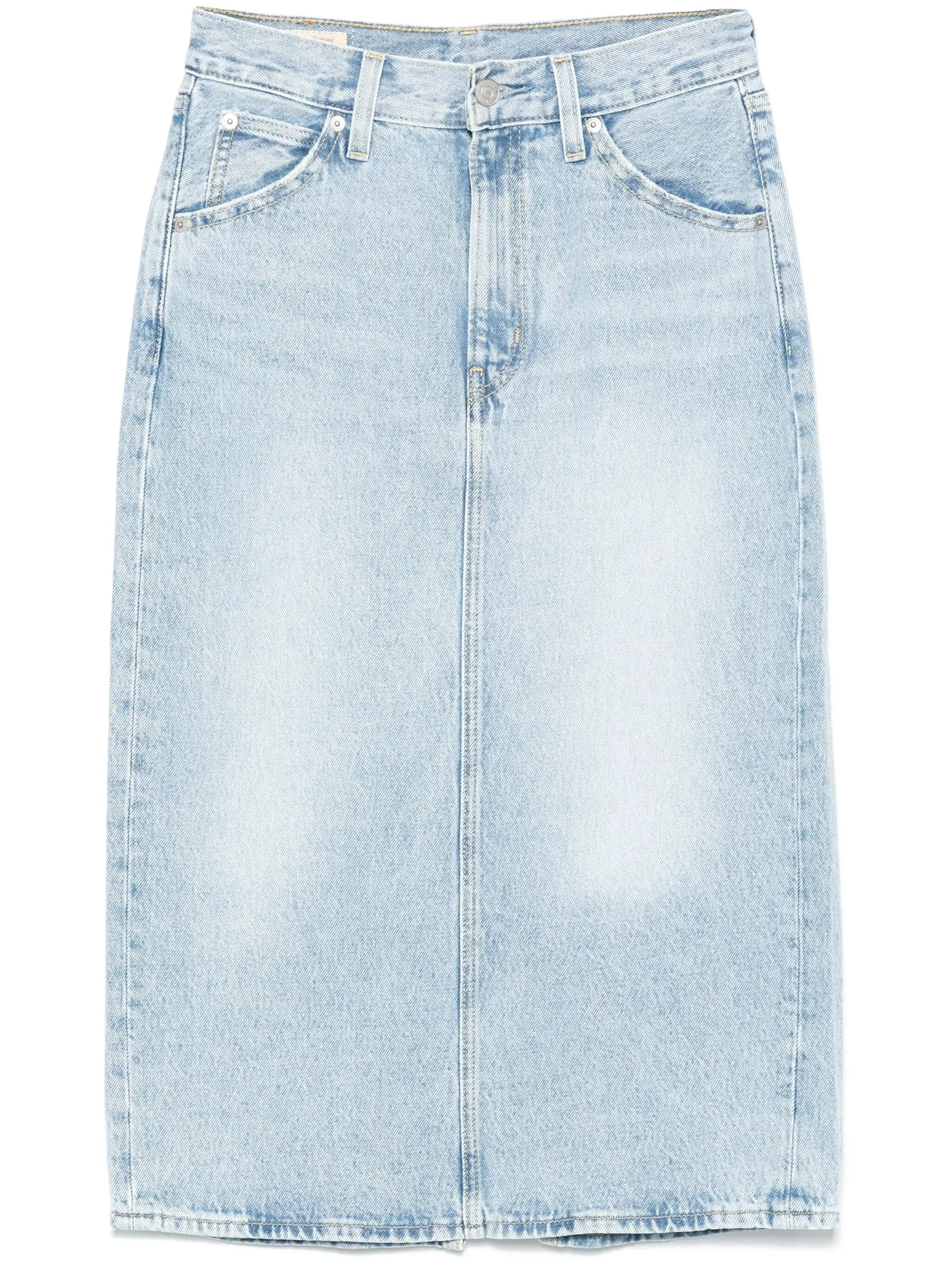 Levis höga midja slits kjol