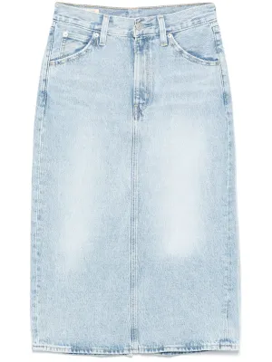Levis höga midja slits kjol