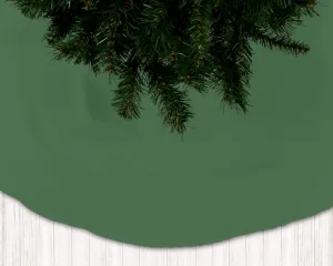 Light Mint, Prairie, Topiary, and Dark Hunter Green Holiday Christmas Tree Skirts