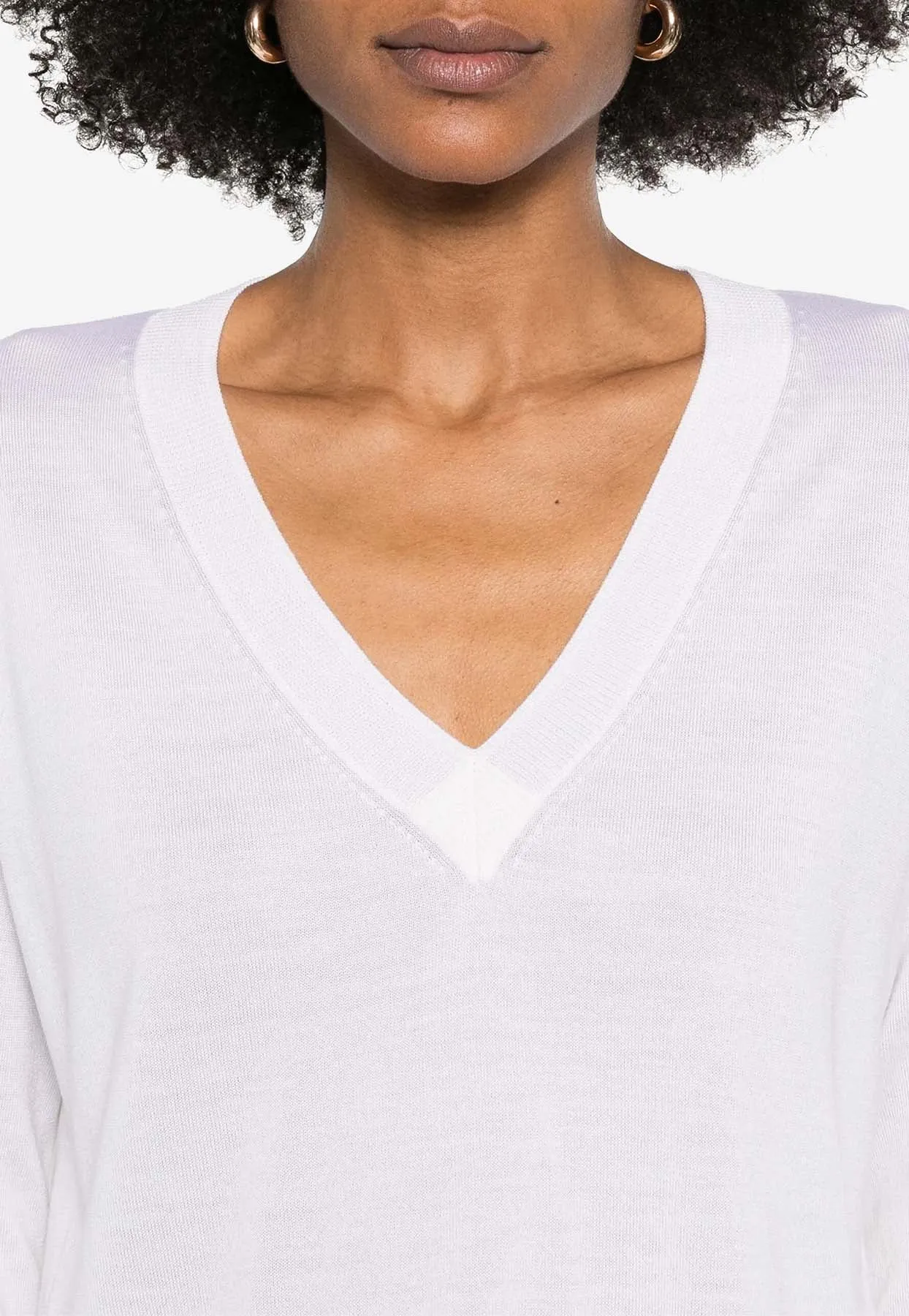 Linfa V-neck Wool Blend Sweater