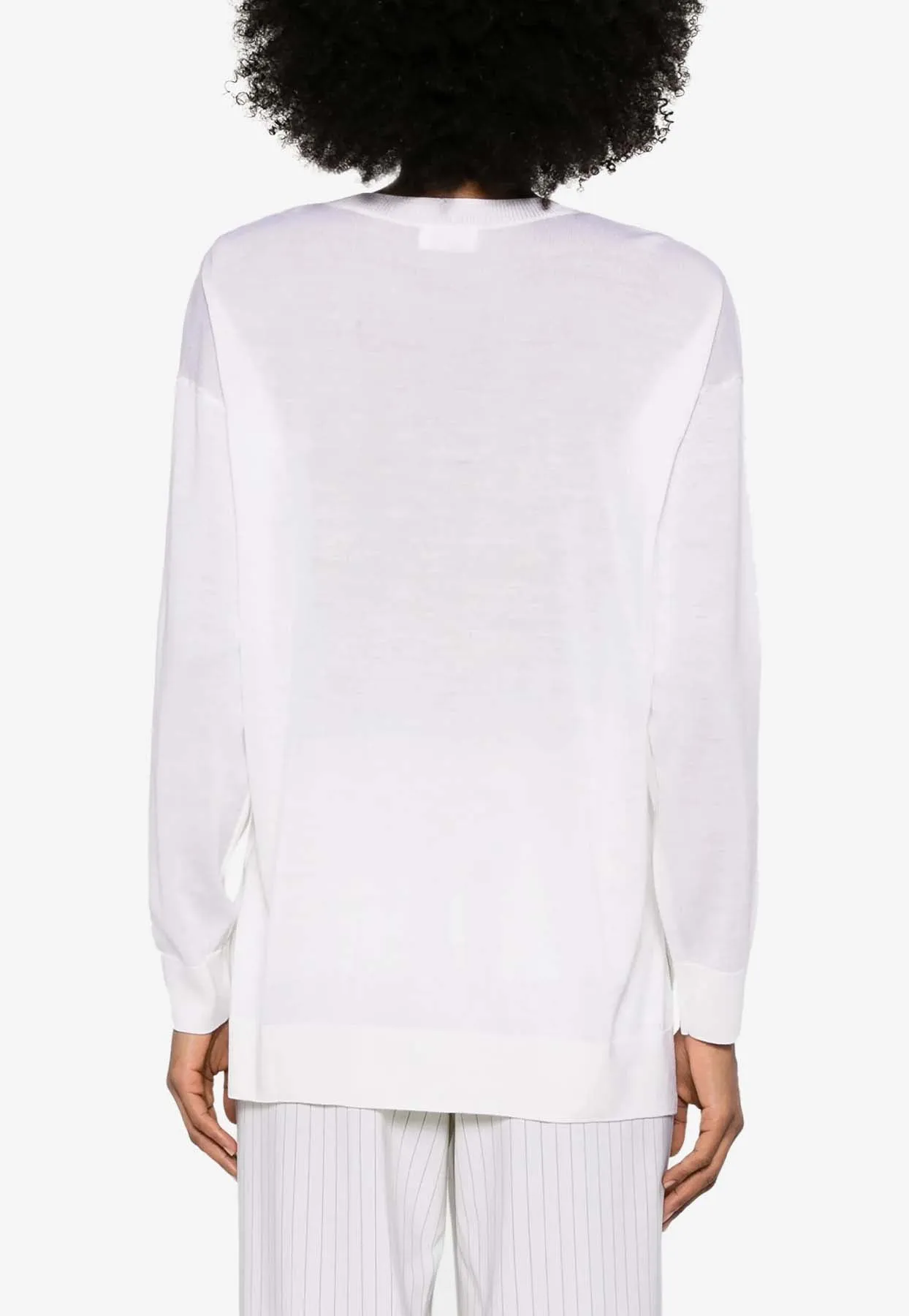 Linfa V-neck Wool Blend Sweater
