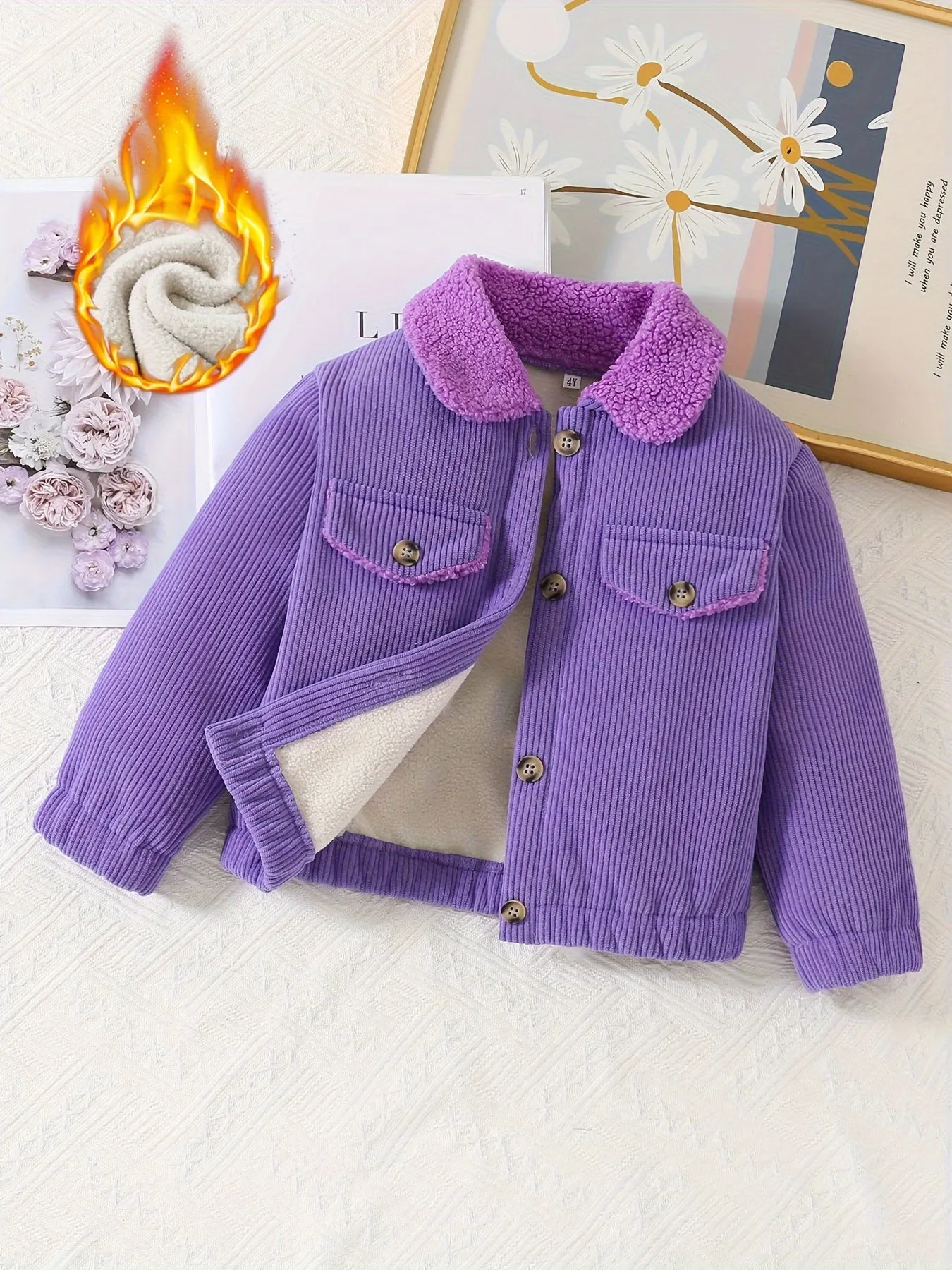 Little Girls Warm Jacket Coats Winter Clothing, FS