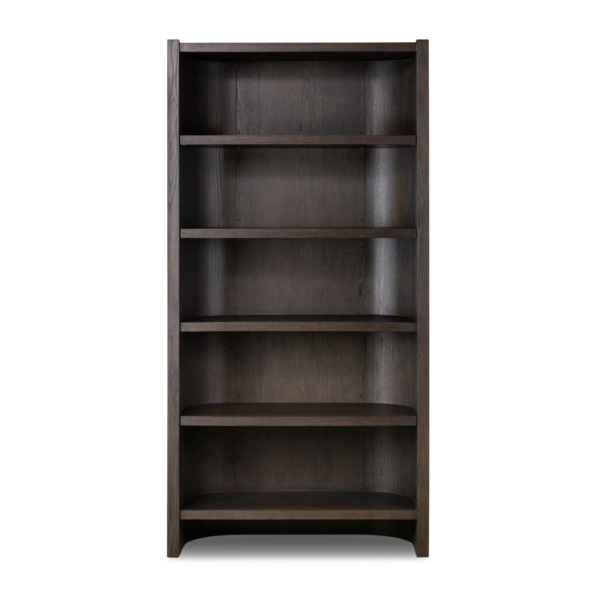Lockhart Bookcase - Rubbed Black Oak Solid