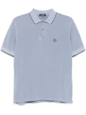 Logo cotton polo shirt