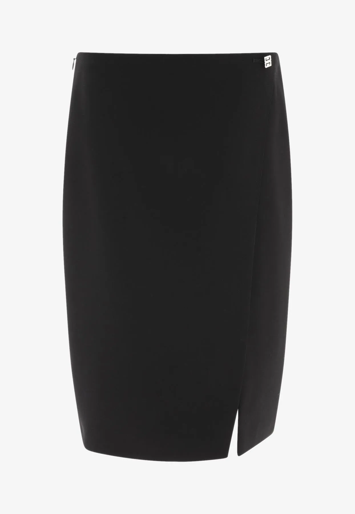 Logo Plaque Pencil Skirt