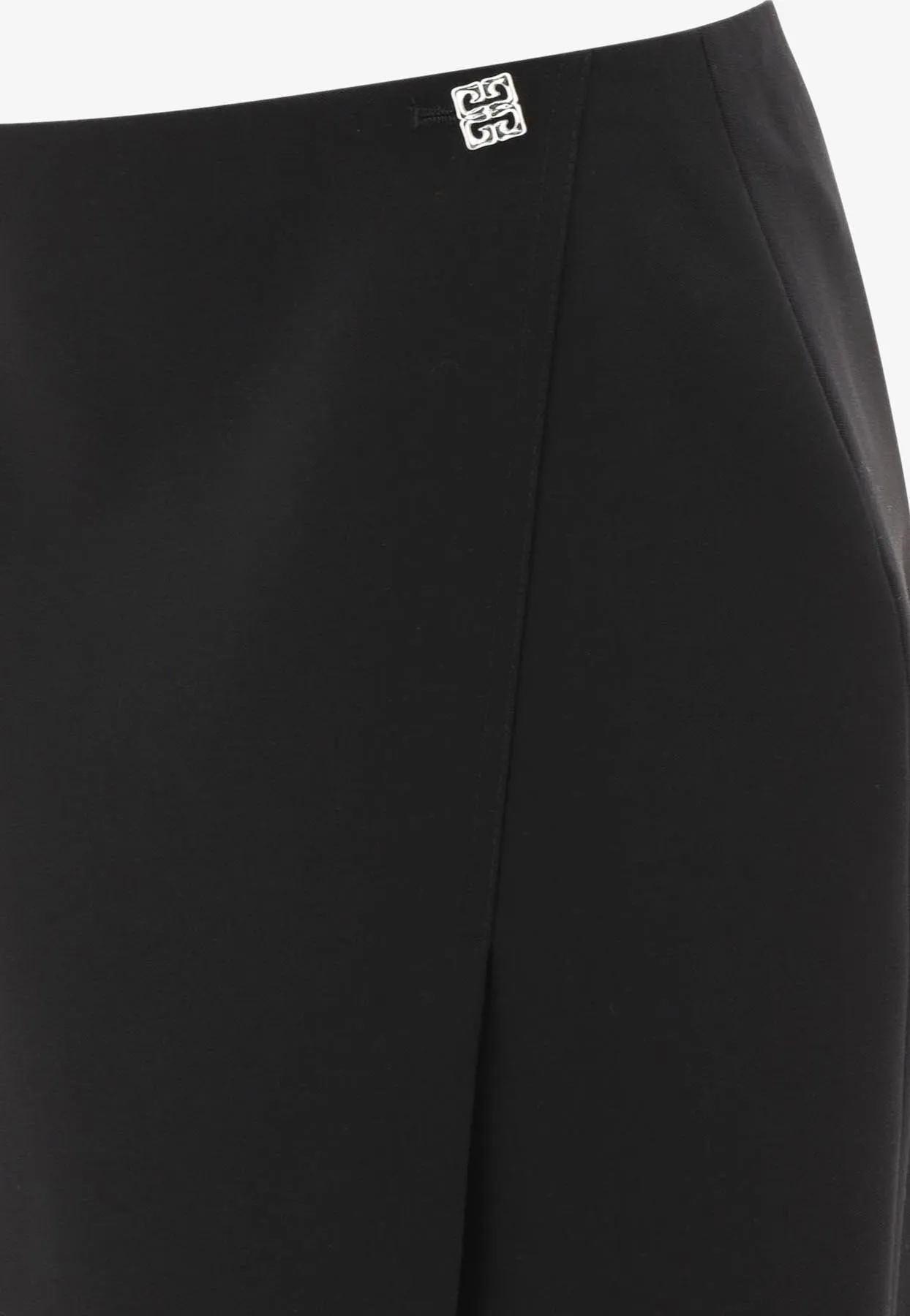 Logo Plaque Pencil Skirt