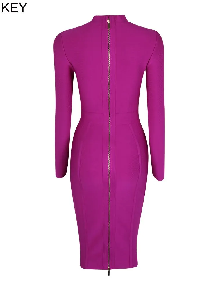 Long Sleeve Bandage Dress