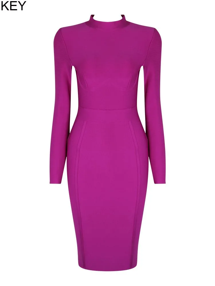 Long Sleeve Bandage Dress