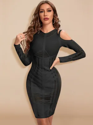 Long Sleeve HL Bandage Bodycon