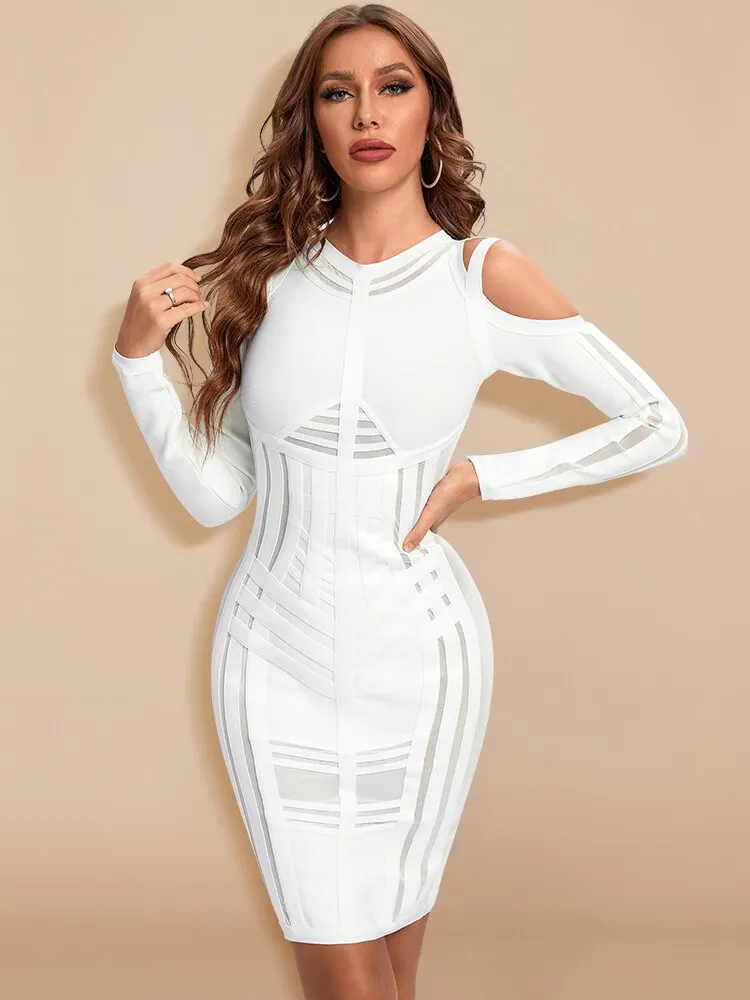 Long Sleeve HL Bandage Bodycon