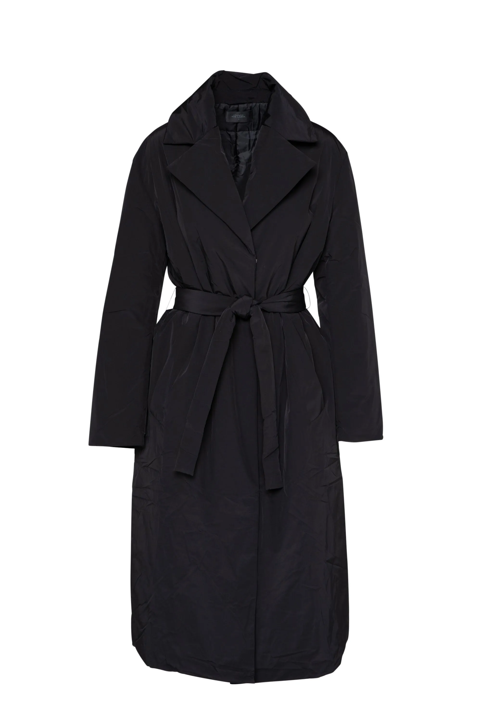 Lounge the Label II HIRSCHHORN Puff Tie Coat - black