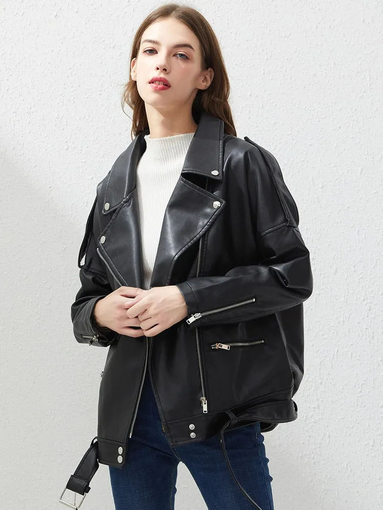 Lucie Loose Leather Jacket