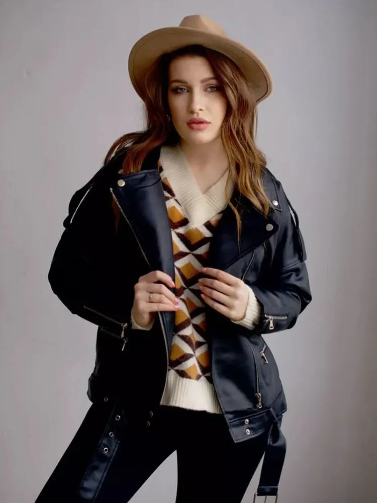 Lucie Loose Leather Jacket