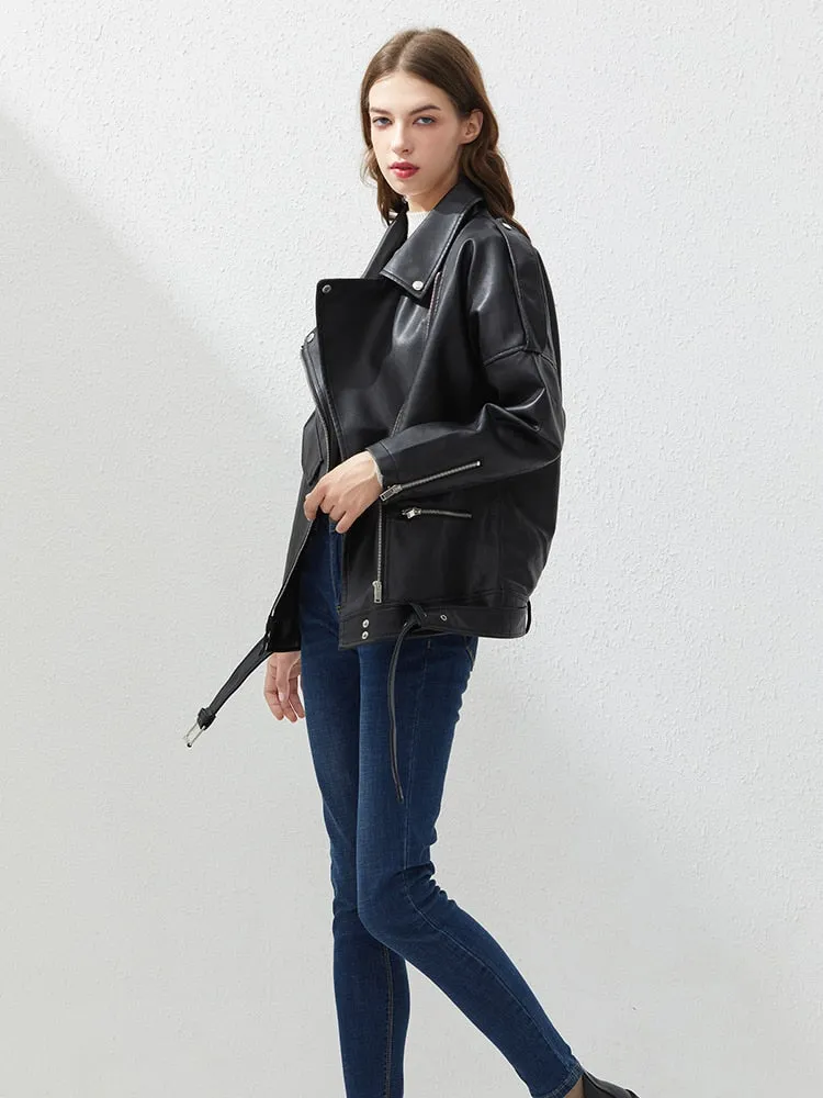 Lucie Loose Leather Jacket