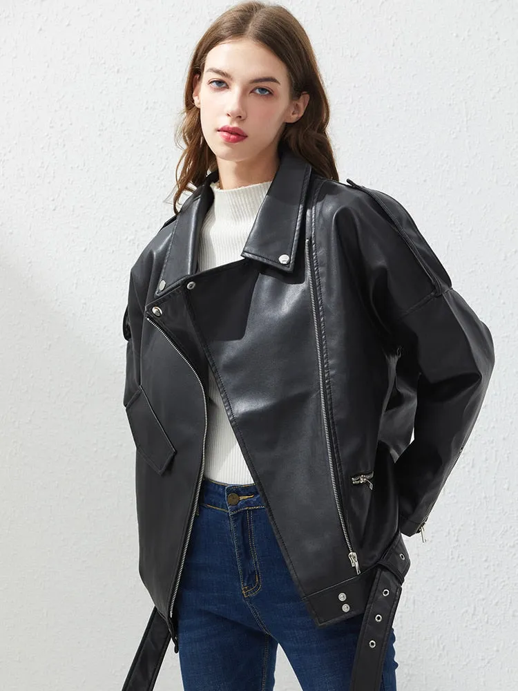 Lucie Loose Leather Jacket