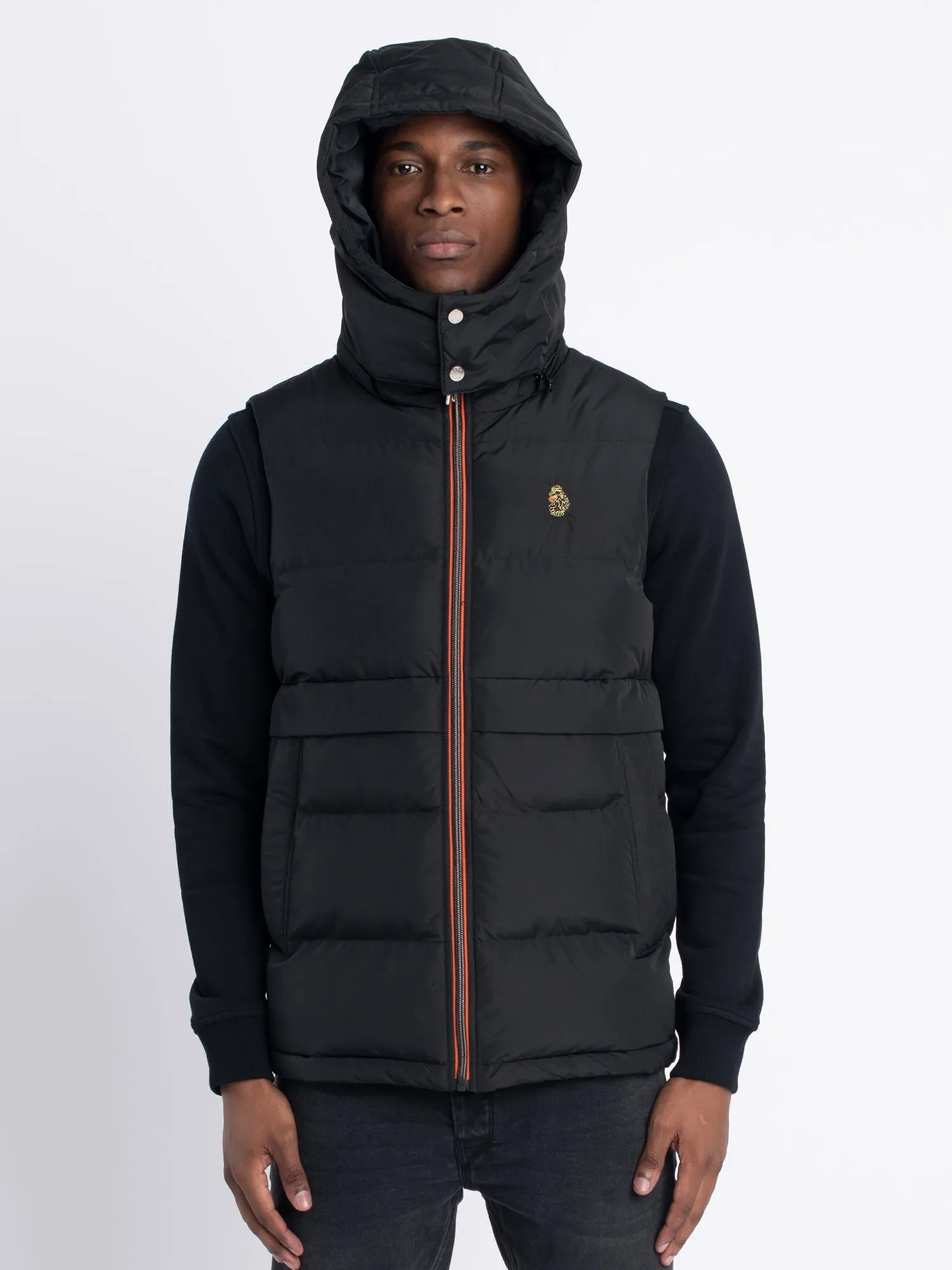 Luke 1977 M500755 Egrit Quilted Gilet Black