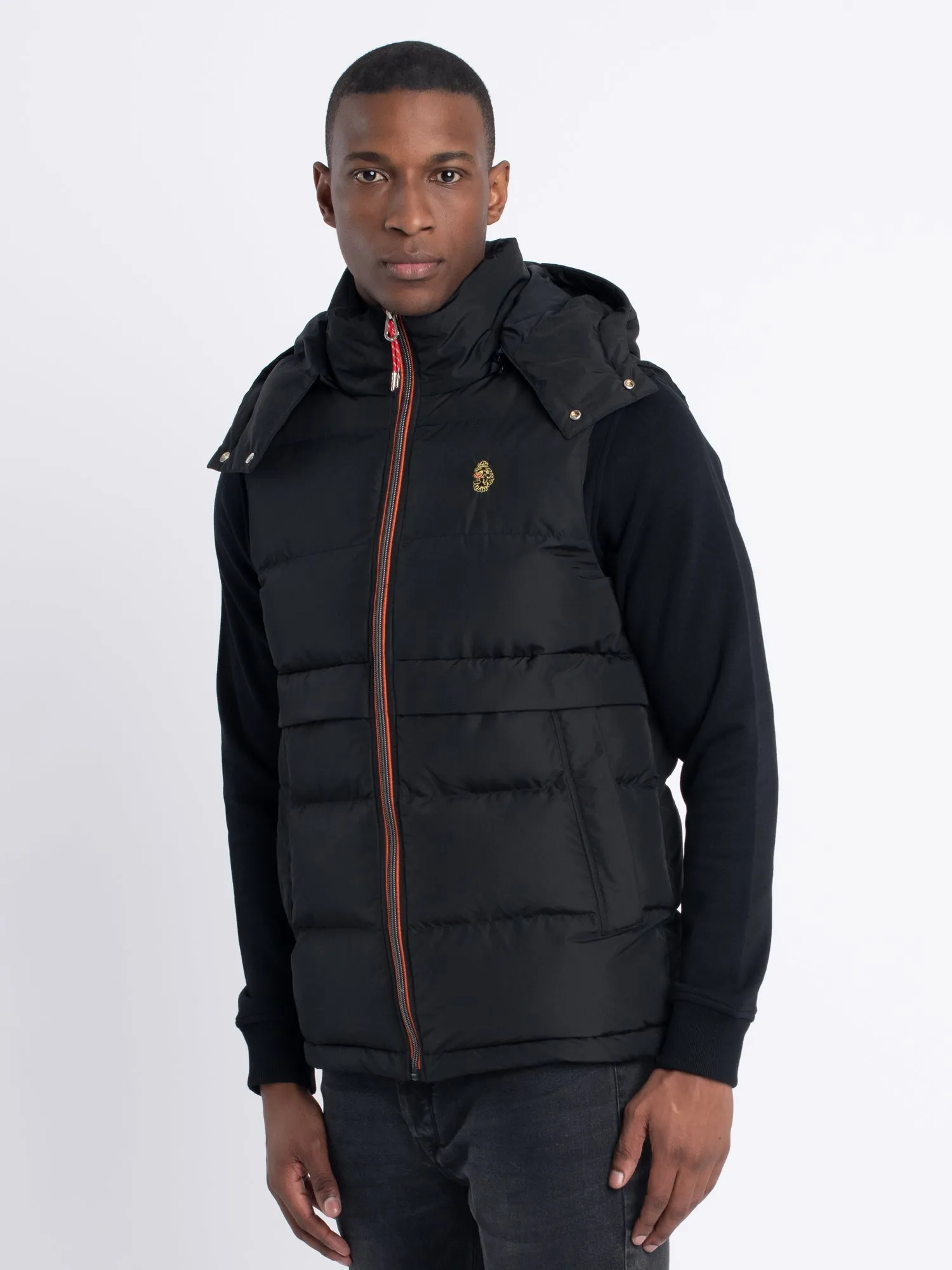 Luke 1977 M500755 Egrit Quilted Gilet Black