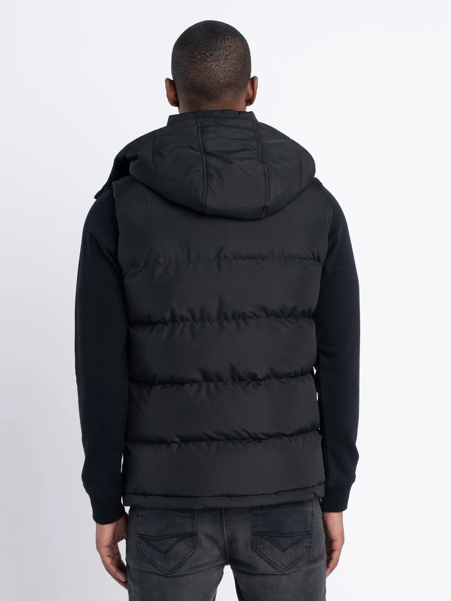 Luke 1977 M500755 Egrit Quilted Gilet Black