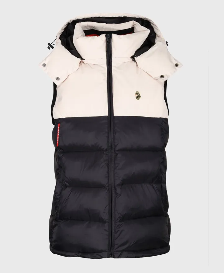 Luke 1977 Sumners Stories Gilet Jet Black/Ecru