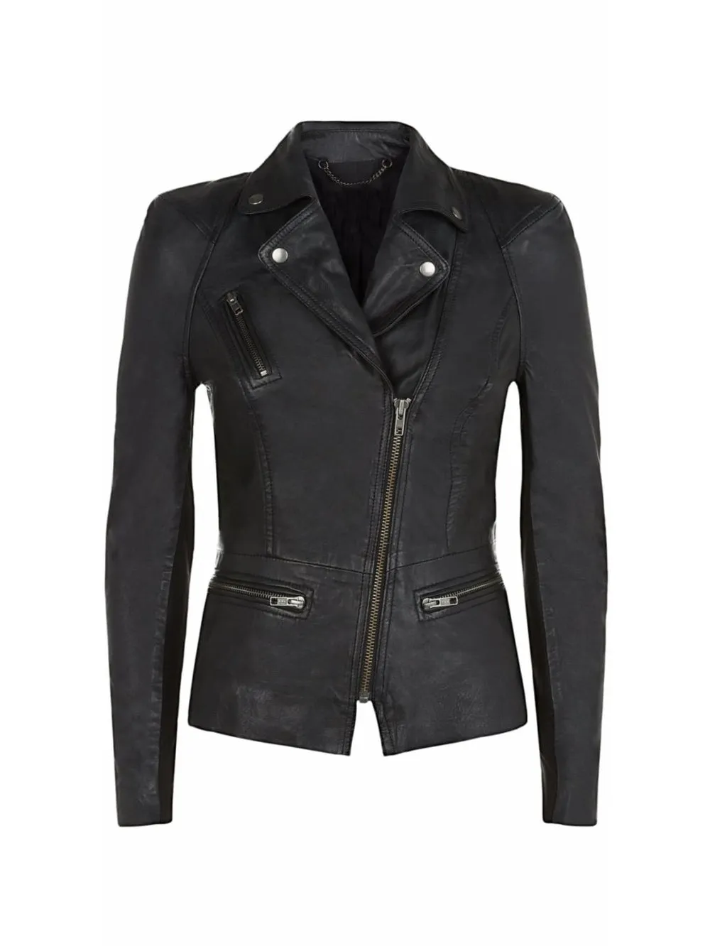 Luxe Lambskin Moto Leather Jacket