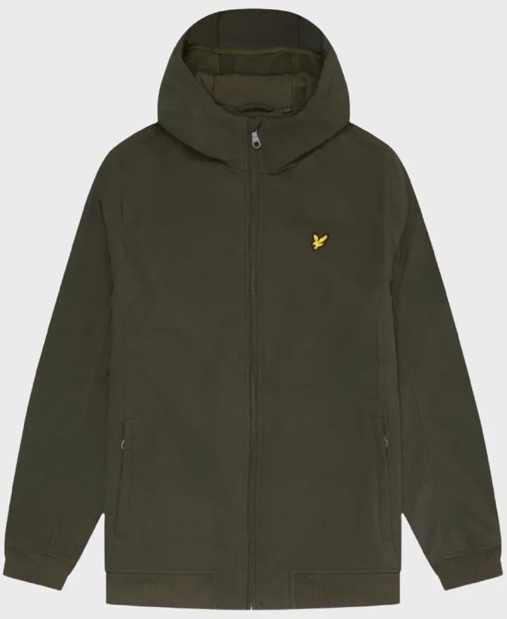 Lyle And Scott JK2110V Fleece Back Softshell Jacket Olive