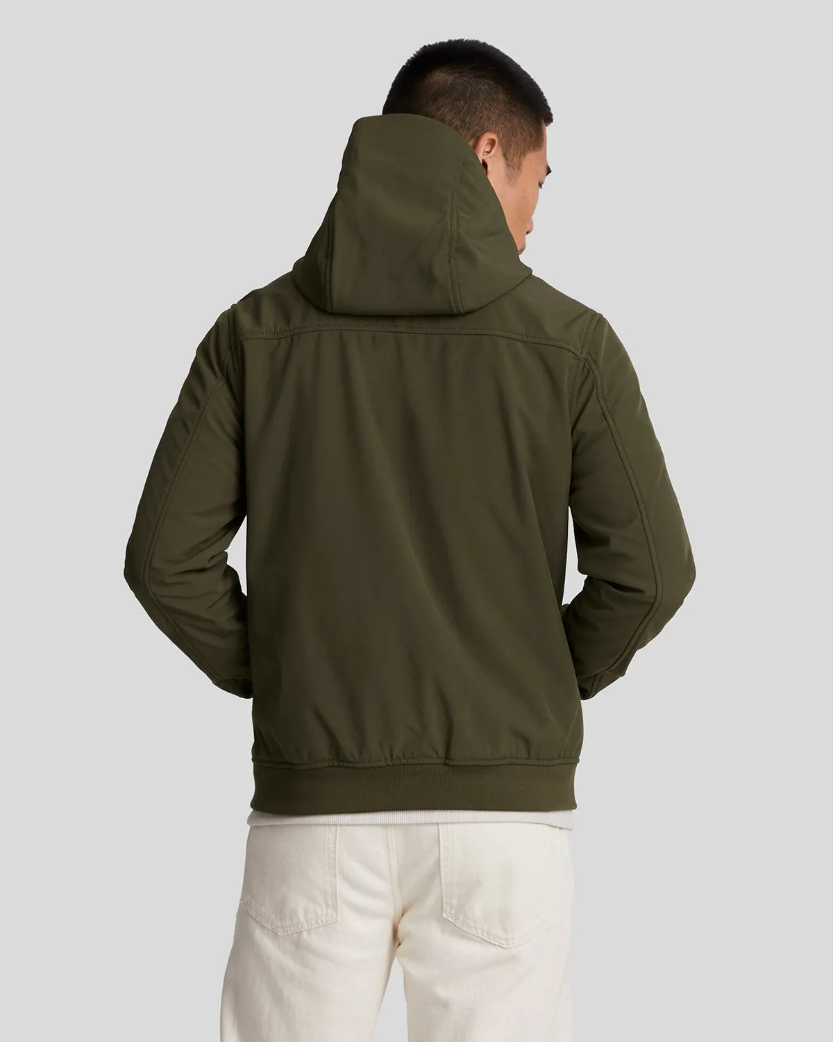 Lyle And Scott JK2110V Fleece Back Softshell Jacket Olive