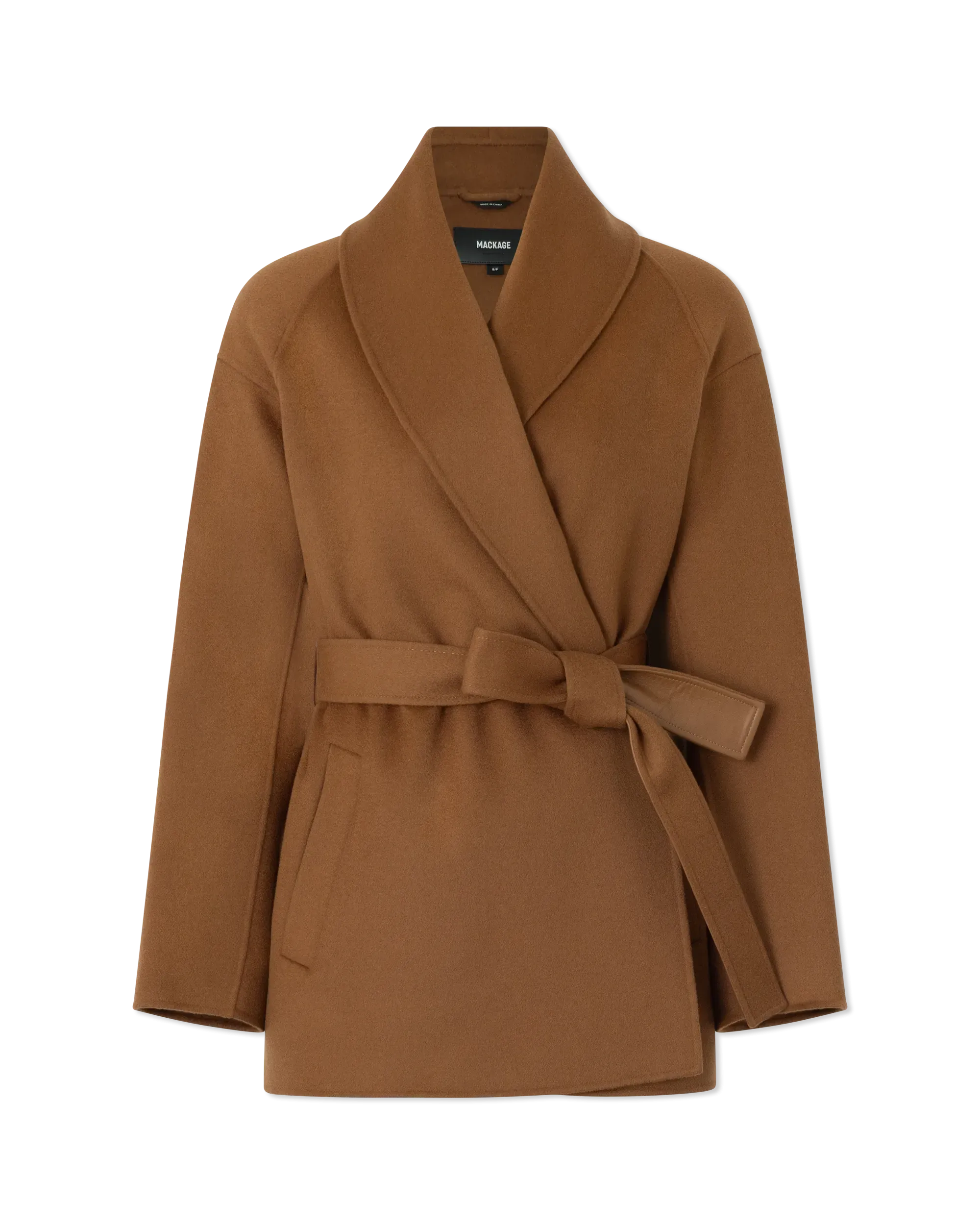 Mackage TYRA Double-Face Wool Robe Jacket