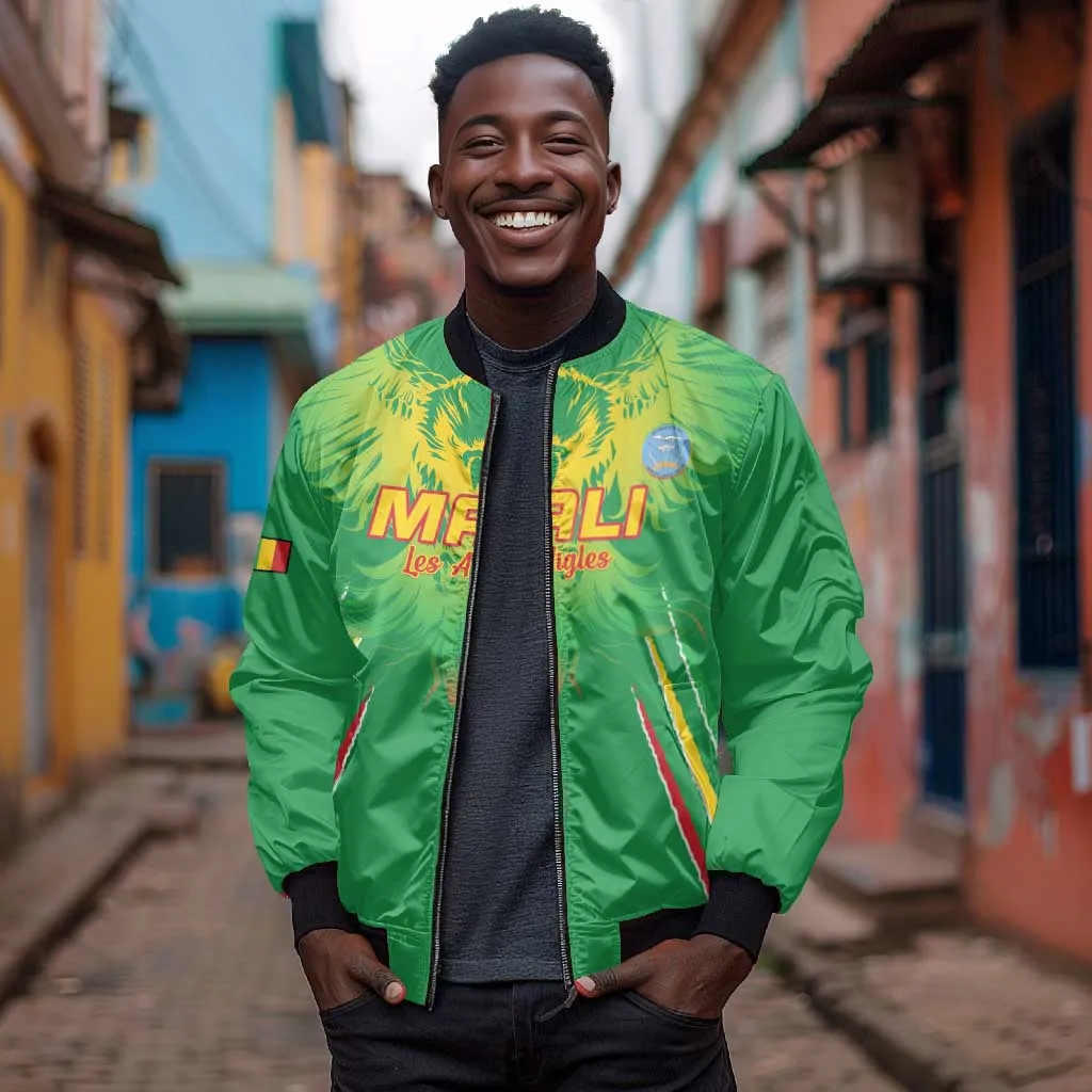 Mali Football Custom Bomber Jacket Go Eagles - Green Color LT15
