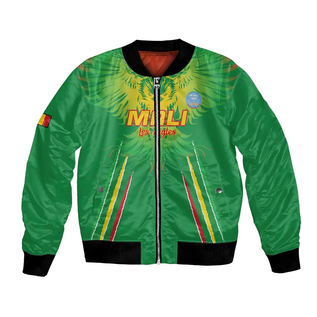 Mali Football Custom Bomber Jacket Go Eagles - Green Color LT15