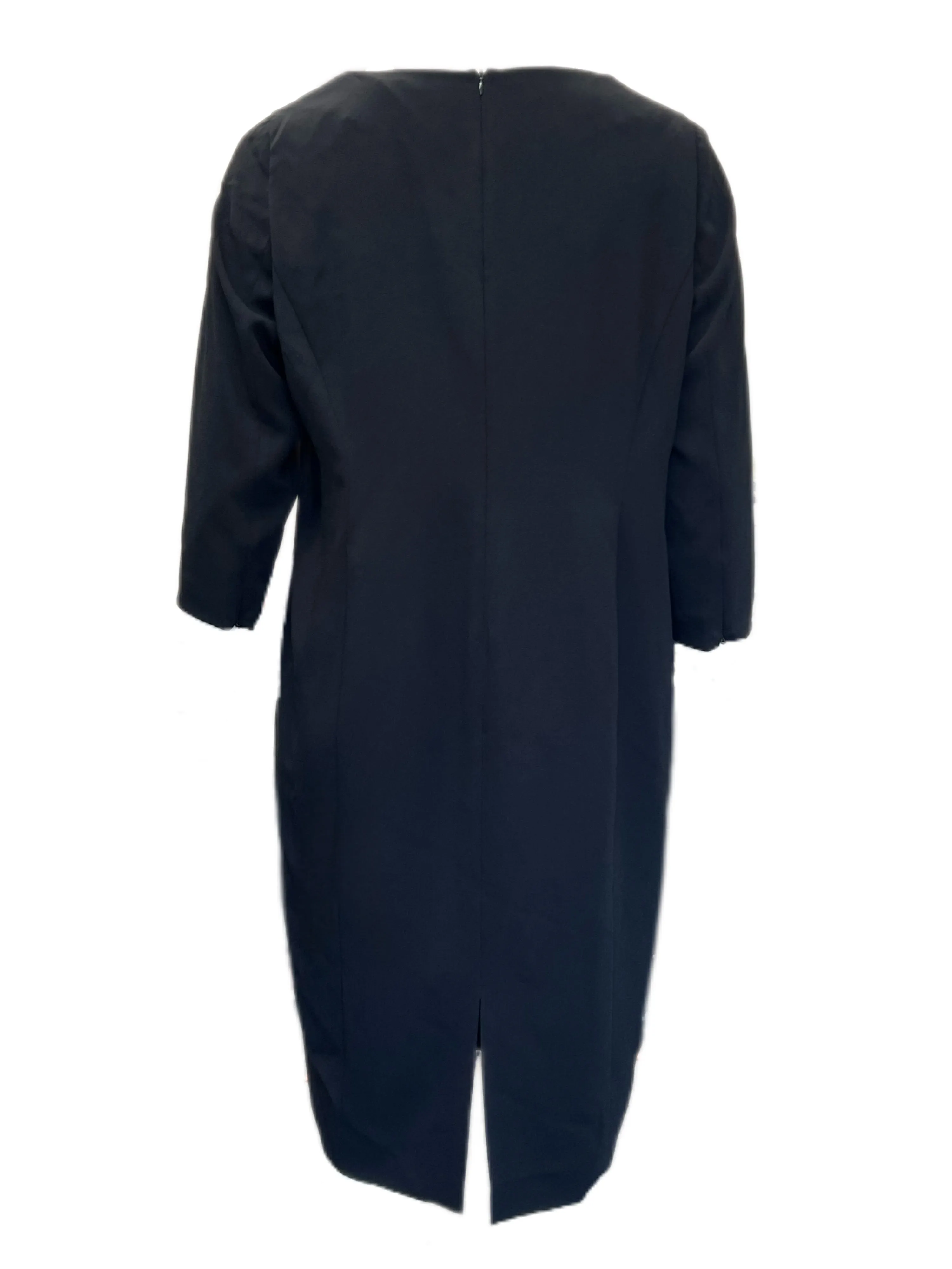 Marina Rinaldi Women's Black Dizione Sheath Dress Size 20W/29 NWT