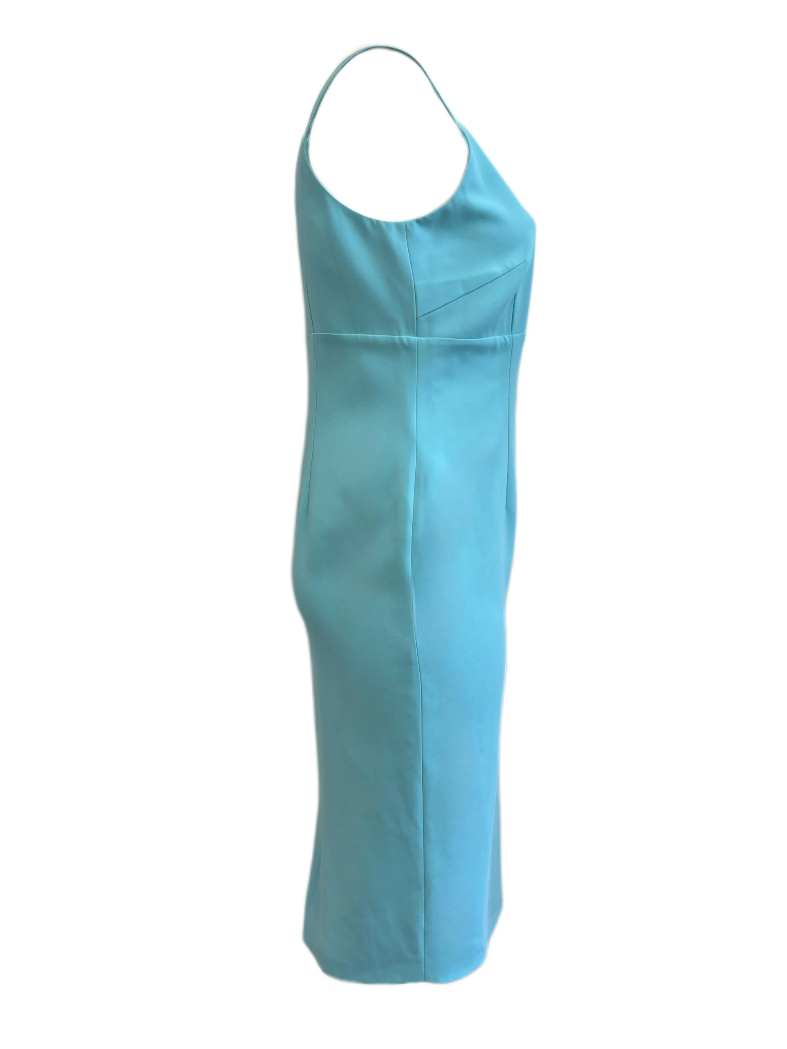 Marina Rinaldi Women's Blue Doppiare Sleeveless Sheath Dress Size 12W/21