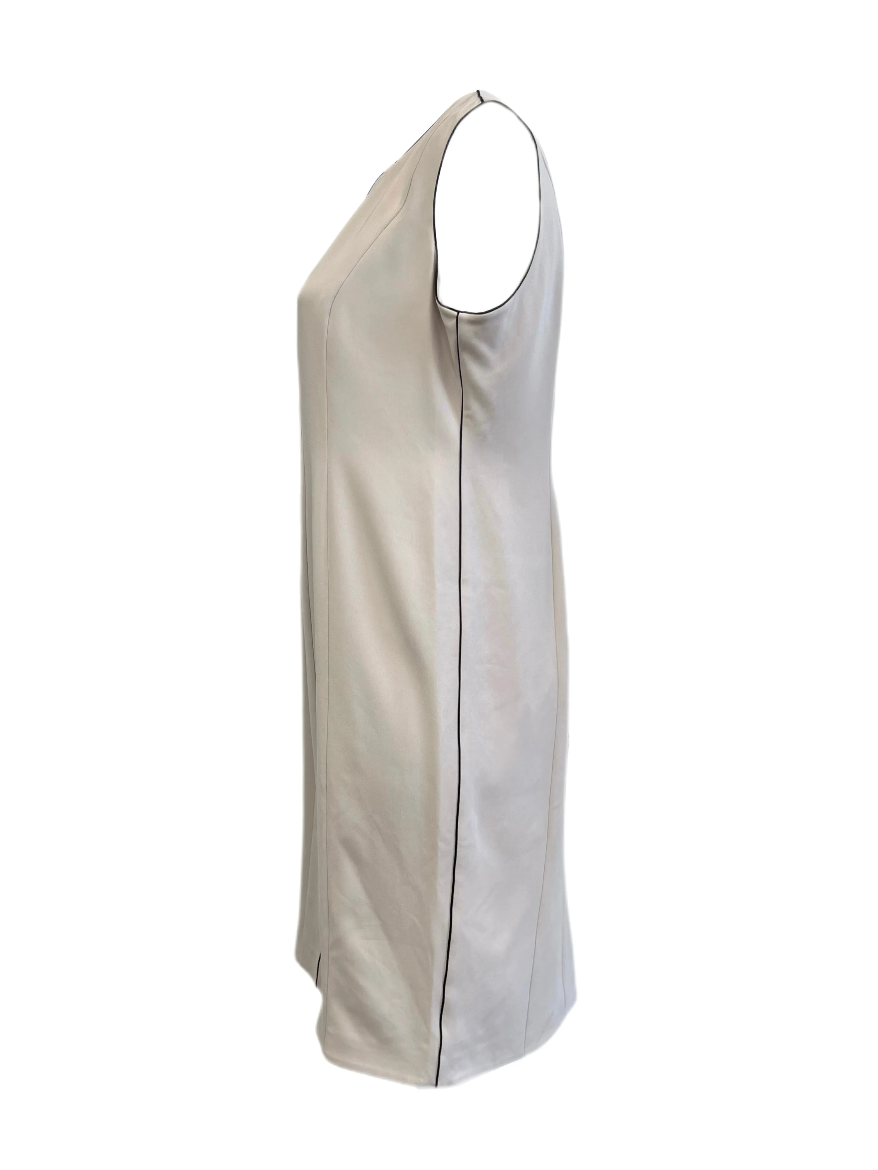 Marina Rinaldi Women's Sand Dakar Sleeveless Sheath Dress NWT