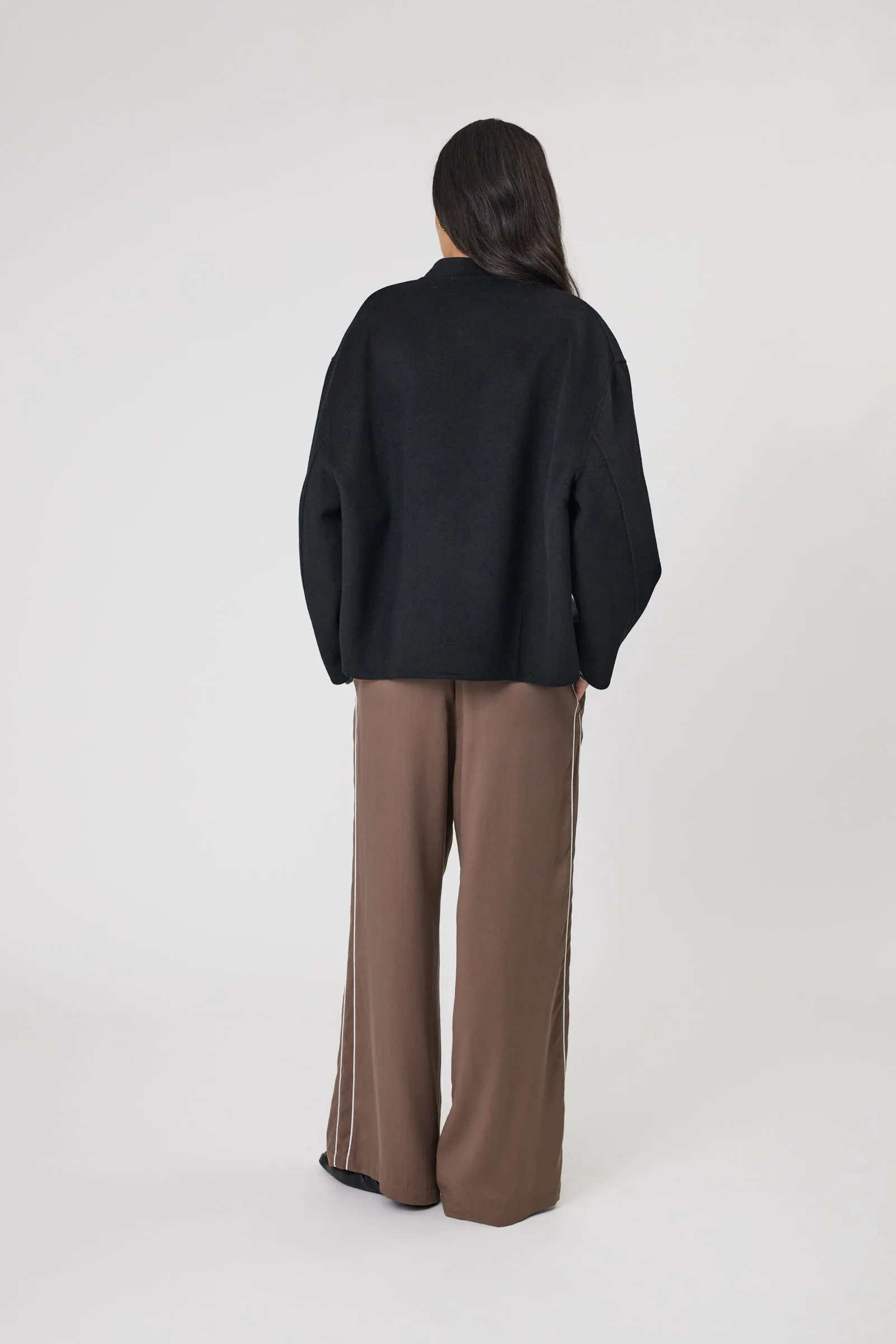 Marlow Annex Wool Bomber - Black