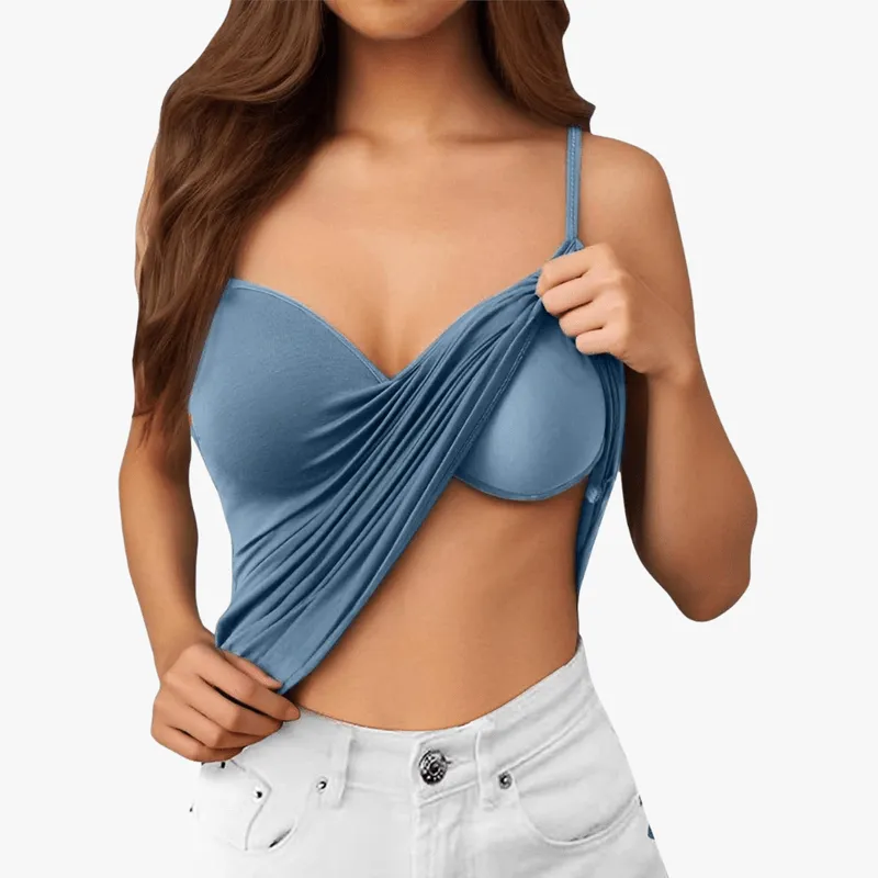 Mason | Vest Top with Built in Bra with Padded Women's Basic Seamless Camisole