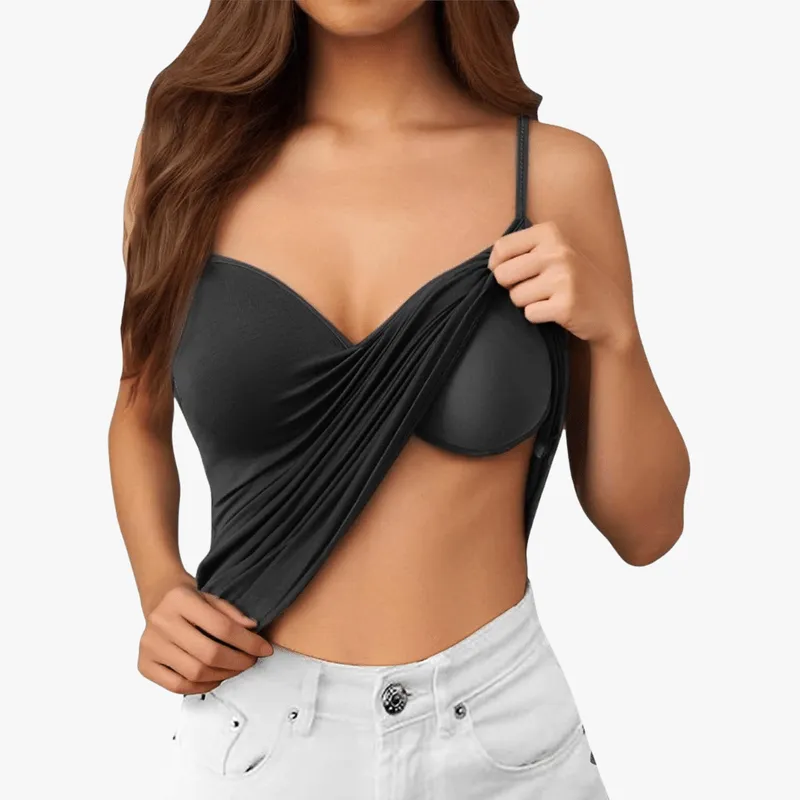 Mason | Vest Top with Built in Bra with Padded Women's Basic Seamless Camisole