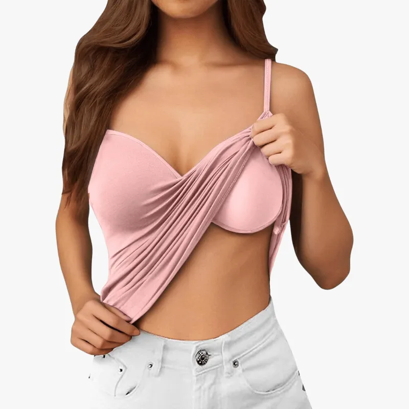 Mason | Vest Top with Built in Bra with Padded Women's Basic Seamless Camisole