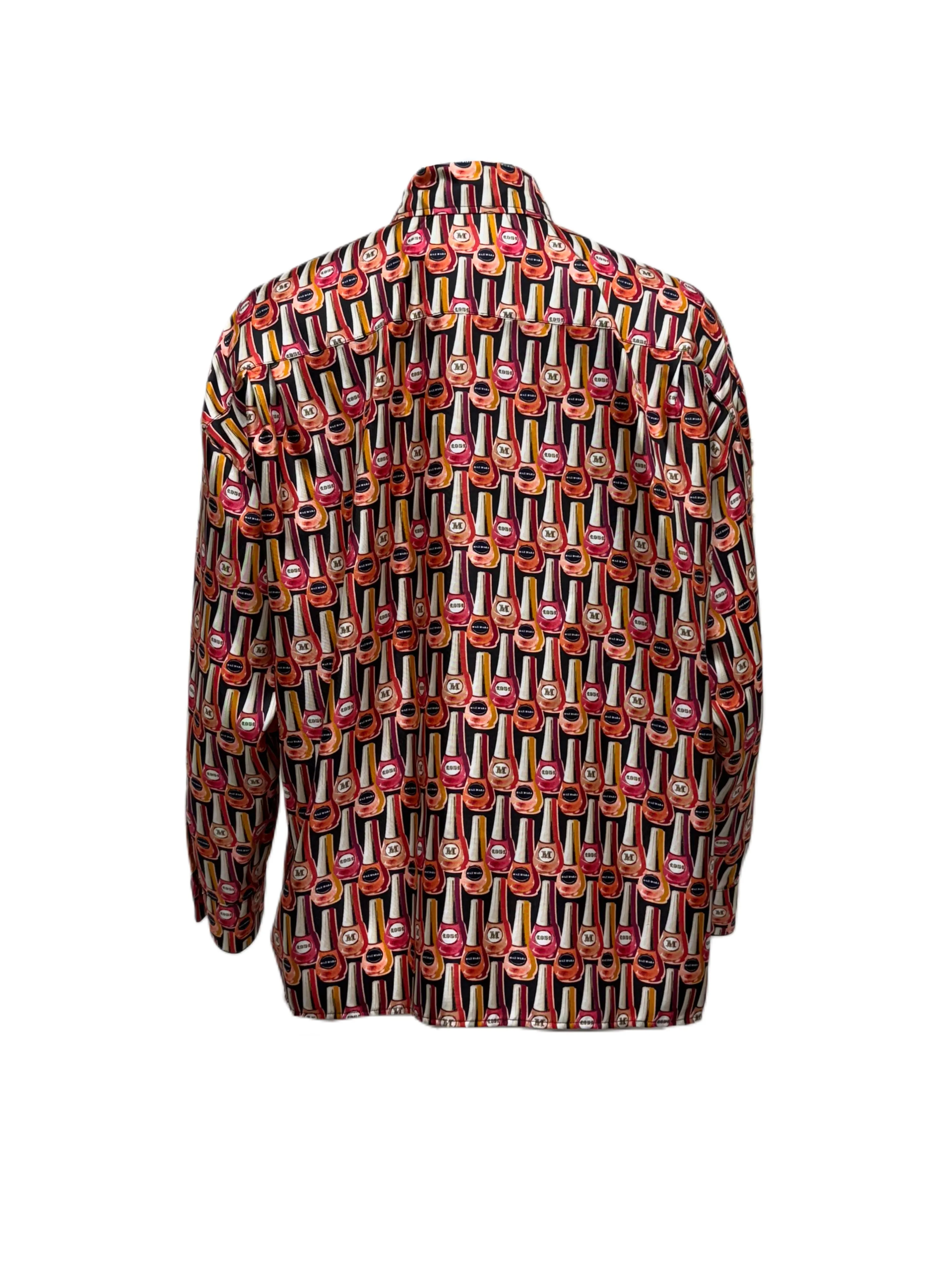 Max Mara Women's Multicolor Taro Button Closure Shirt NWT