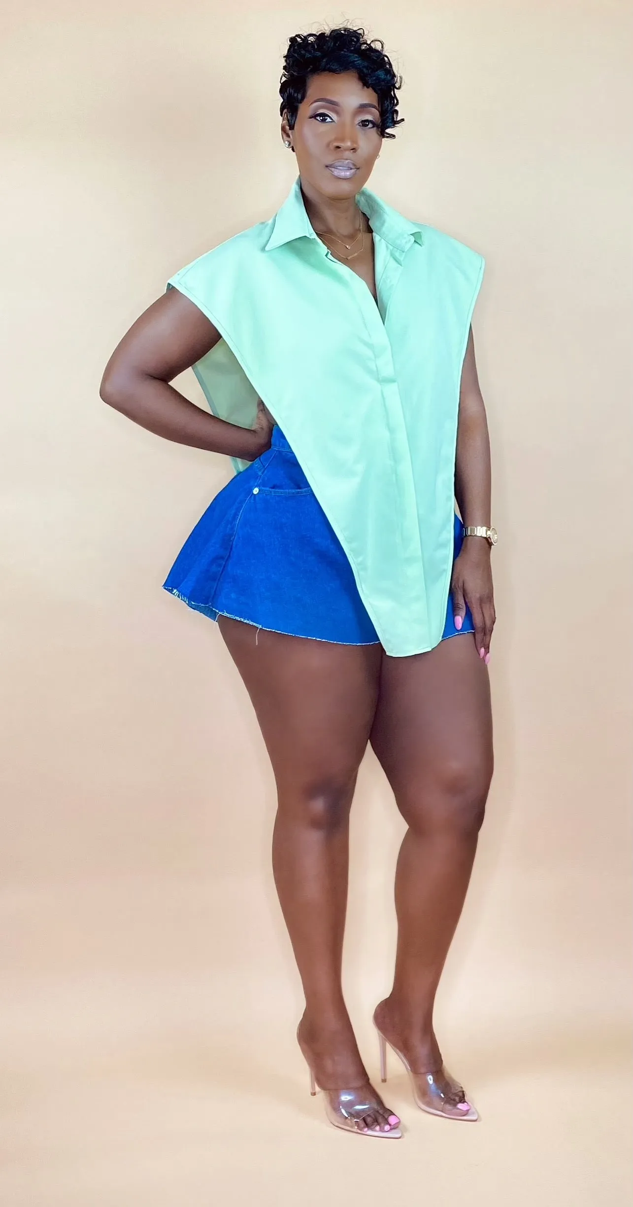 MEANT TO 'SLAY' TOP (GREEN)