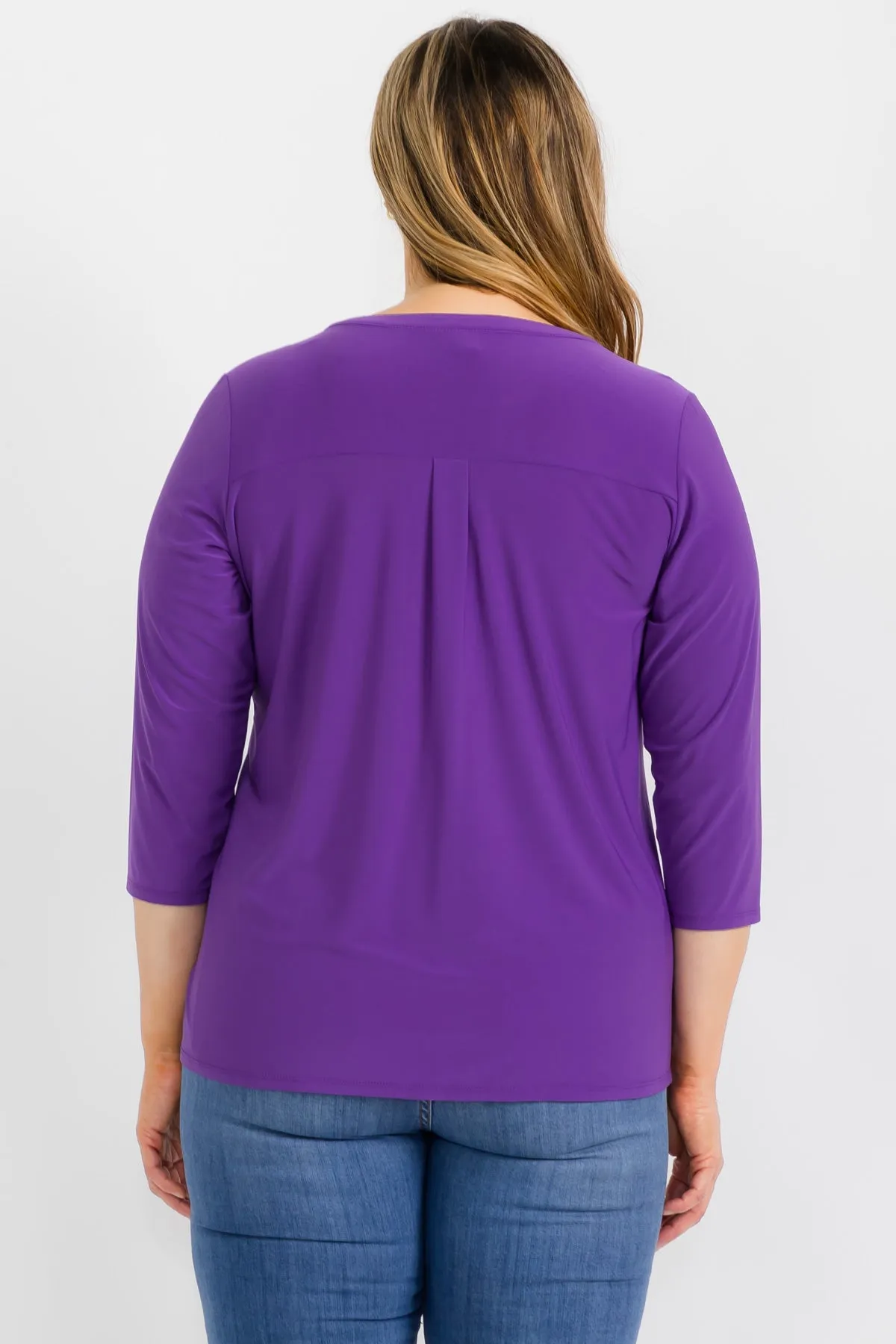 MEDALLION BUTTON HENLEY SHIRT