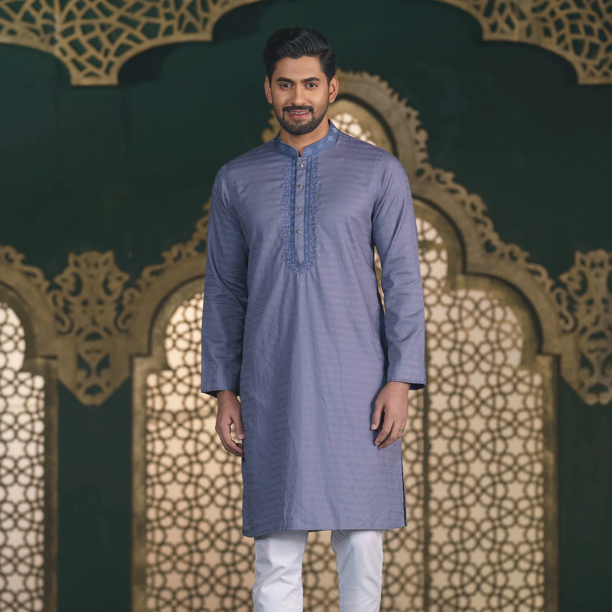 Mens Ash Traditional Panjabi