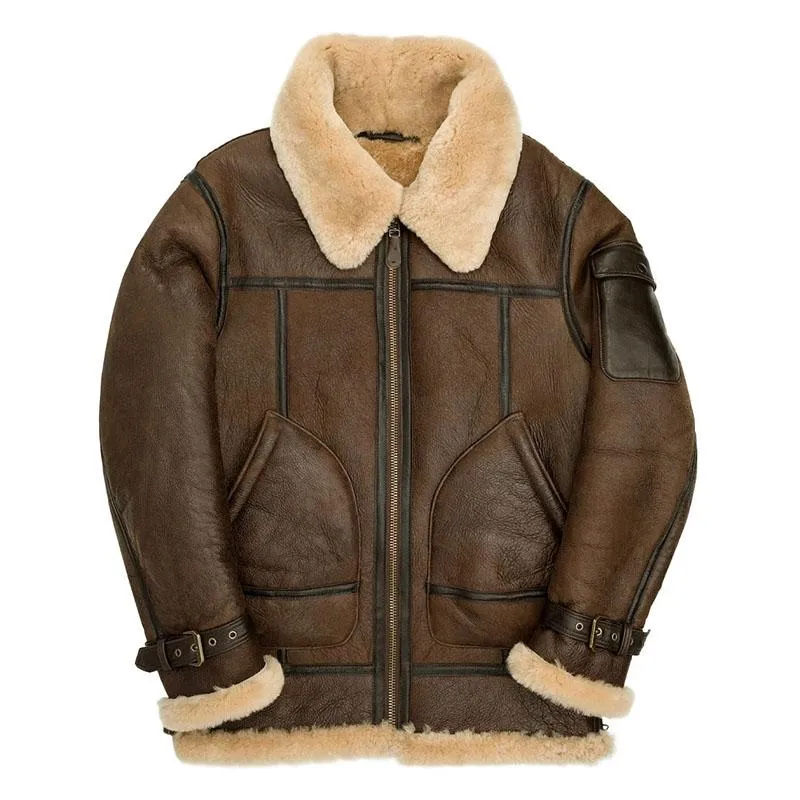 Men's Fashion Lapel Plus Velvet Warm Jacket