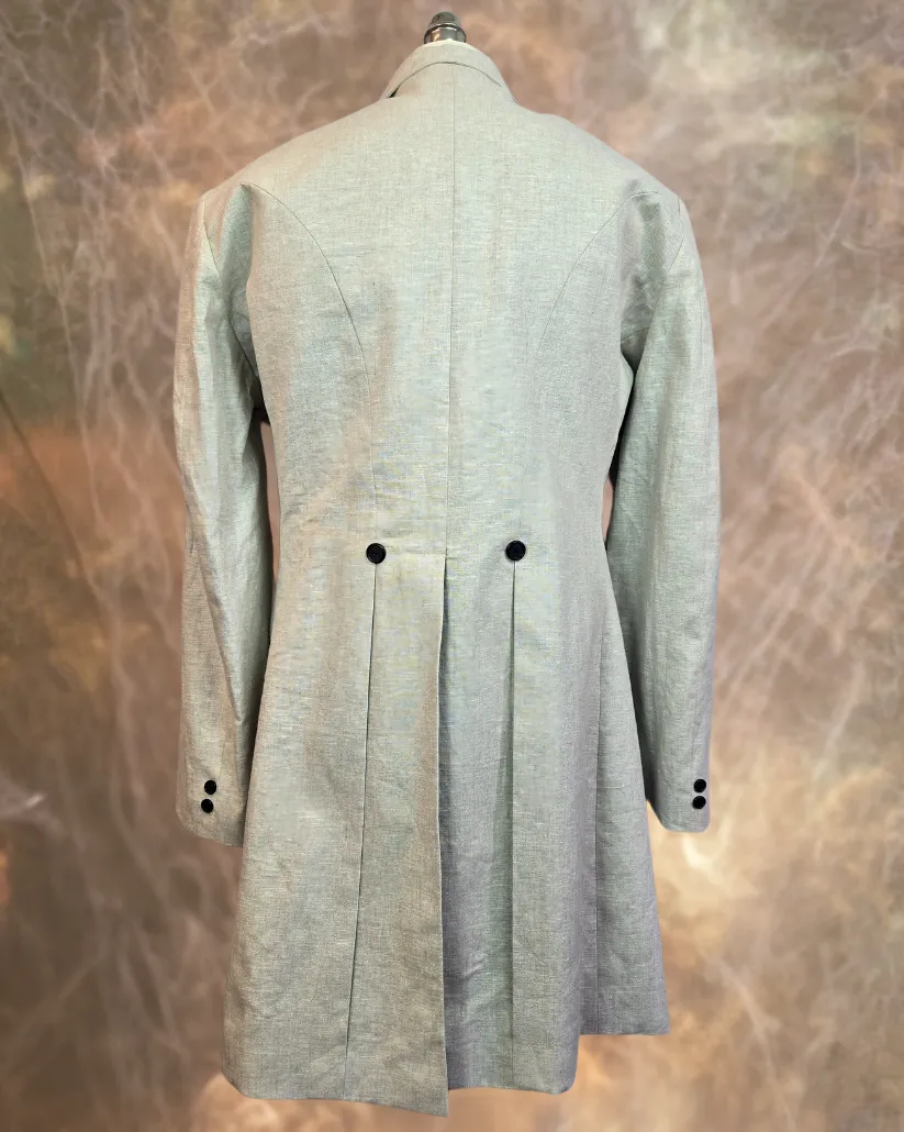 Men's Frock Coat - Antique White Tweed